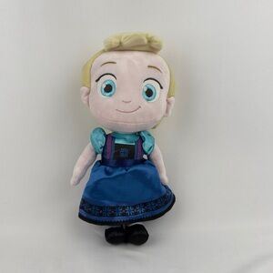 Disney Store Exclusive Authentic Frozen Toddler Elsa 12" Plush Stuffed Toy Doll